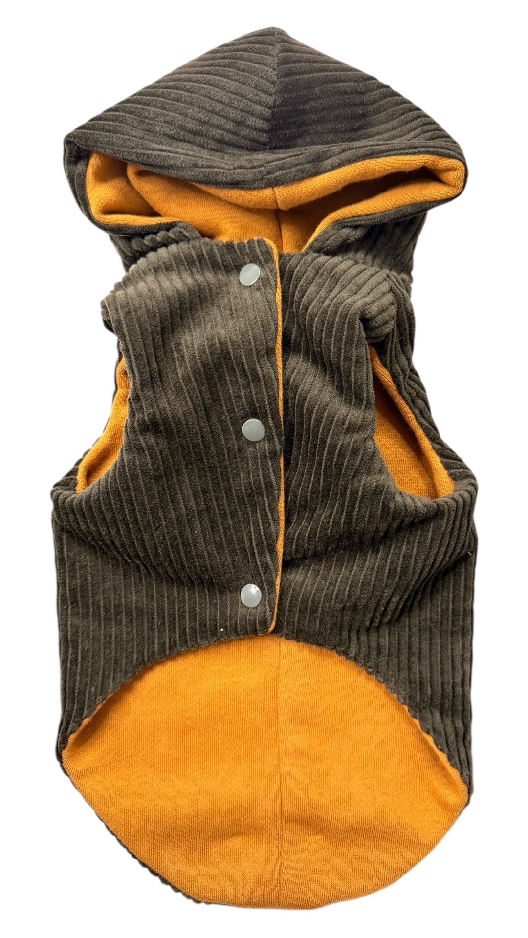 Cappottino per cani Velluto a coste Verde Oliva - immagine 2