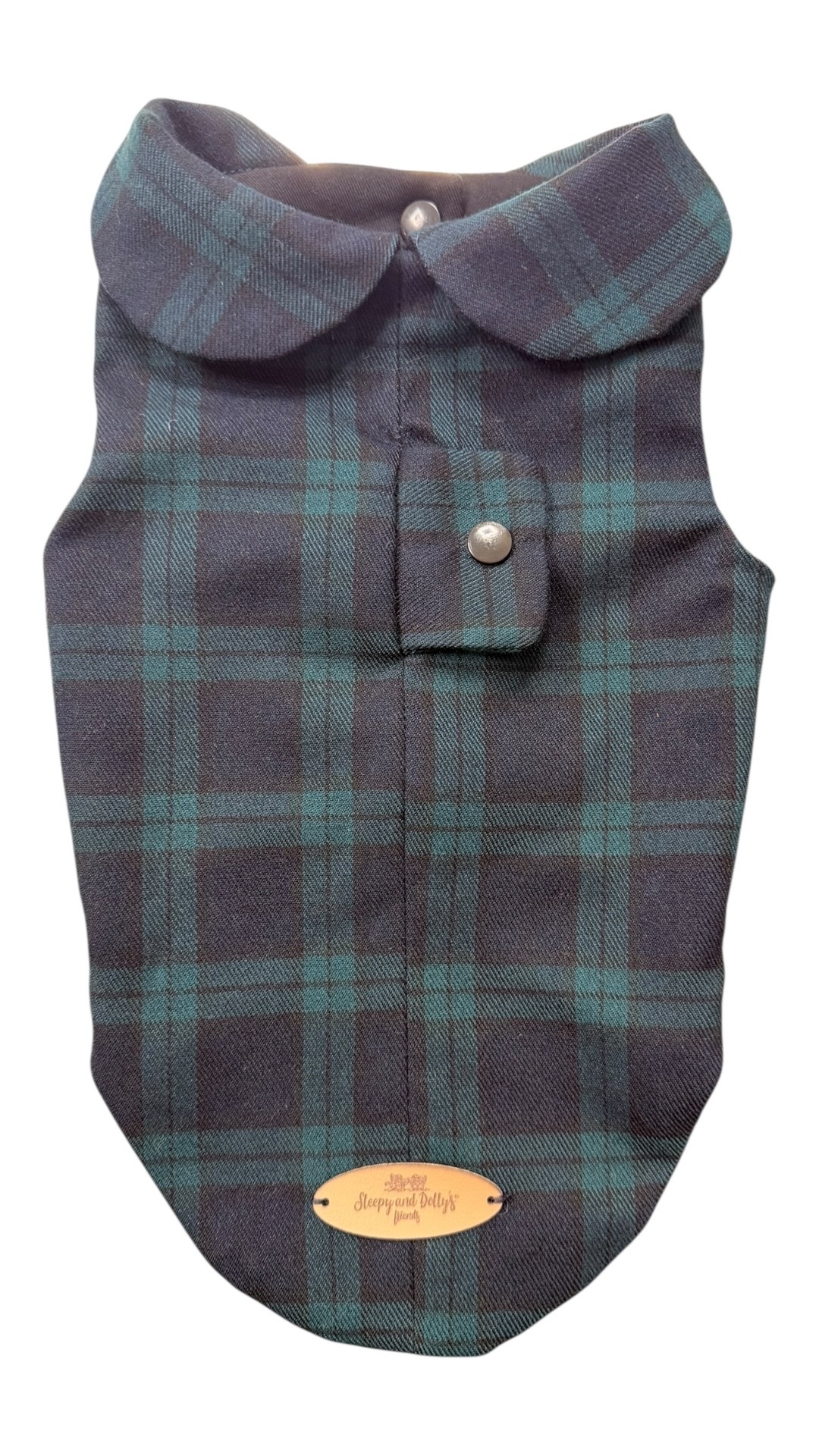 Cappottino Inglese per cani Tartan Blu