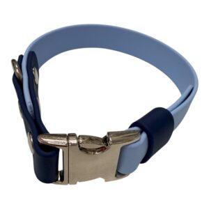 Kit collare e guinzaglio Azzurro - Biothane®