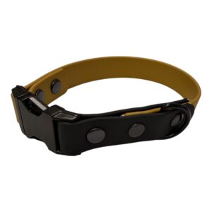 Kit collare e guinzaglio Senape - Biothane®